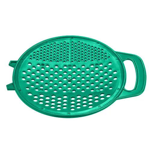 Терка пластмассовая круглая для детского питания и картофеля 24 см, Kitchette Зеленый 84649 - фото 4