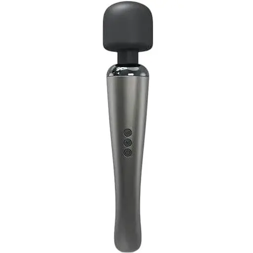 Мощный вибромассажер Dorcel Megawand Chrome Silver перезаряжаемый 160 режимов