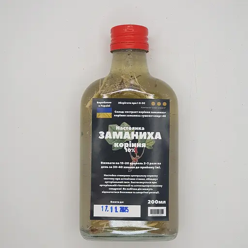 Настоянка на корінні заманиха 200 мл - фото 1