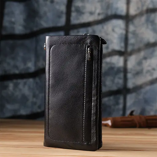 Жіночий шкіряний гаманець-клатч із відділенням під телефон ST Leather 20х10.5х3 см acs0029657 - фото 9