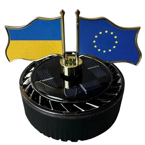 Ароматизатор автомобільний Прапори на сонячній батареї