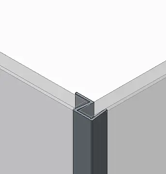 Бічна стінка для кабіни Koer SR SW04-90x200-TR-07 прозоре скло Easy Clean 10 мм, graphite KR5391, прозоре, графіт - фото 3