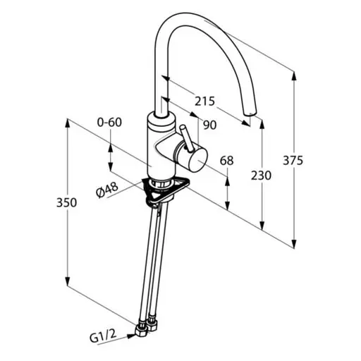 Смеситель для кухни Kludi Bozz DN 10 428030576 - фото 3