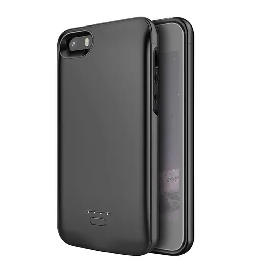 Чехол-аккумулятор XON PowerCase для iPhone 5/5S/SE 4000 mAh Черный (PCBS1105140B 1264) - фото 3