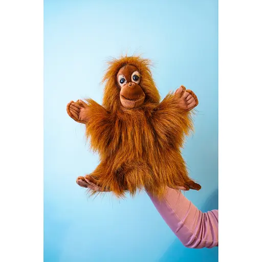М'яка іграшка на руку Hansa Puppet Малюк орангутанг 25 см (4038) - фото 2