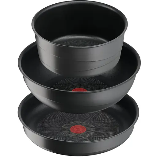 Набор посуды Tefal Ingenio Inspiration 3 предмета черный (L867S604) - фото 2