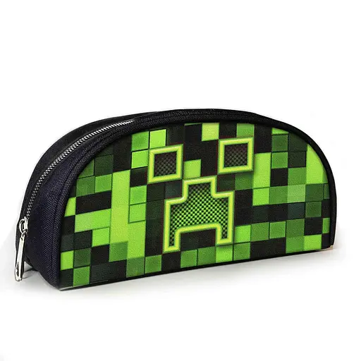 Пенал шкільний Minecraft Кріпер 23х10х8 см з принтом для хлопчика (02828)