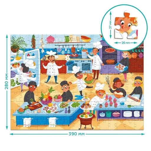 Пазл детский "Профессии. Повар" DoDo Toys 300700, 150 элементов - фото 5