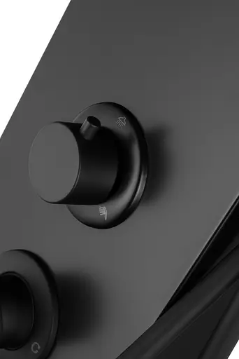 Душова панель Corsan Alto black LED з виливом A017MBLLEDW, Чорний матовий - фото 2