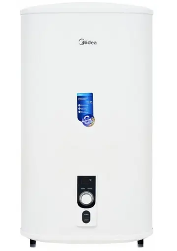 Водонагреватель Midea 50 л, 2 кВт, мокрый ТЭН, вертикальный, прямоугольный, белый (D50-20ED2(W)) - фото 1