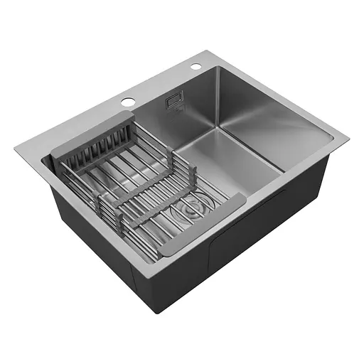 Кухонная мойка Kroner KRP Gebürstet - 6050HM (3,0/1,0 мм) (CV022802) - фото 4