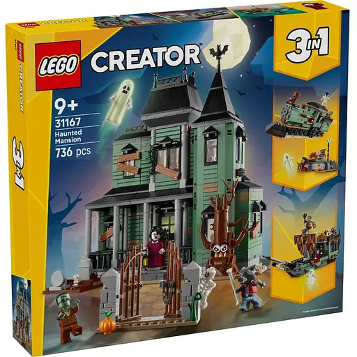 Конструктор LEGO Creator Маєток із привидами 736 деталей (31167)