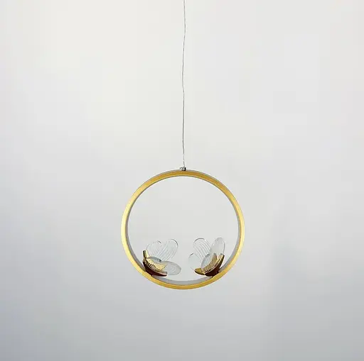 Підвісні світильники з метеликами в золотому корпусі Line.F C 18 GD - фото 5
