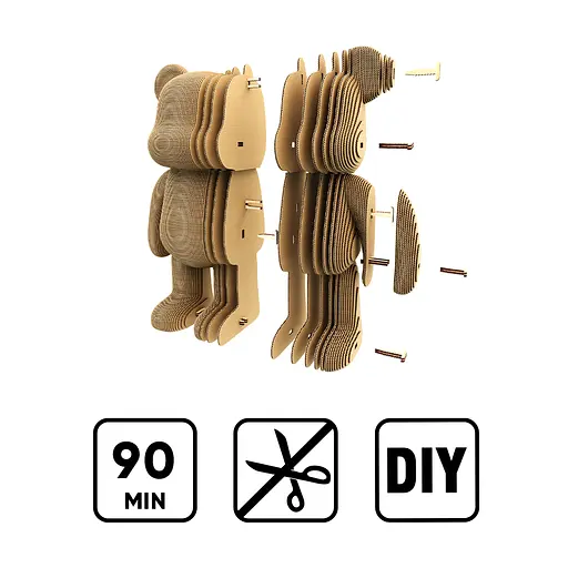 Арт Ведмідь (ARTY BEAR) - Картонний 3D-пазл Cartonic - фото 7