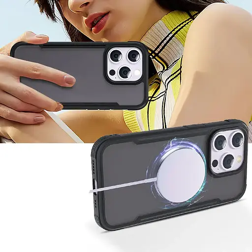 Чохол Epik TPU+PC Defense Matte для Apple iPhone 15 Pro 6.1 Чорний - фото 3