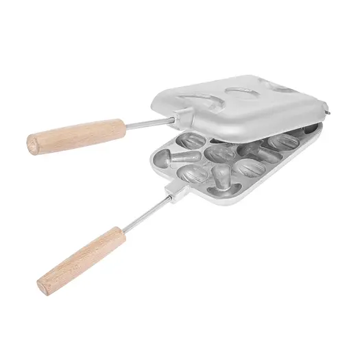 Форма алюмінієва для випікання цільного печива горішниця "Горішки та грибочки", Ласунка Золотистий 86564 - фото 8