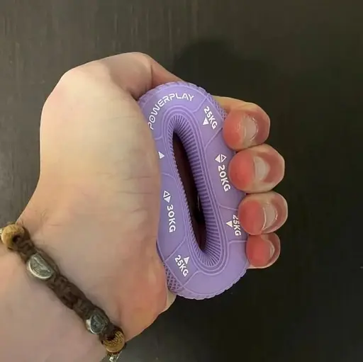 Еспандер кістьовий PowerPlay силіконовий PP-4331 Hand Grip Medium 20-25-30 кг Фіолетовий (PP_4331_Purple_(20-25-30)) - фото 2