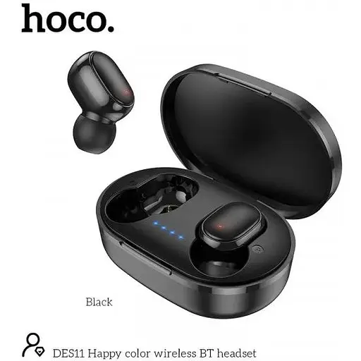Бездротові навушники Bluetooth Hoco Des11 в дизайні Redmi AirDots - фото 4