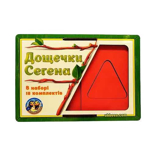 Вкладыши Доски Сегена "фигуры, цвета" Ubumblebees (ПСД212) PSD212 - фото 1