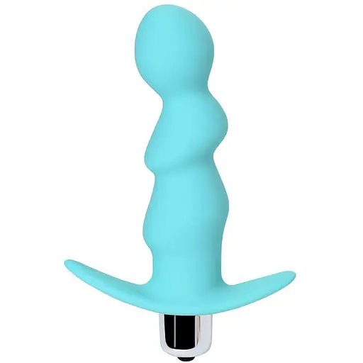 Анальна пробка ToDo Anal Vibro Plug Bland 12 см (бірюзовий)