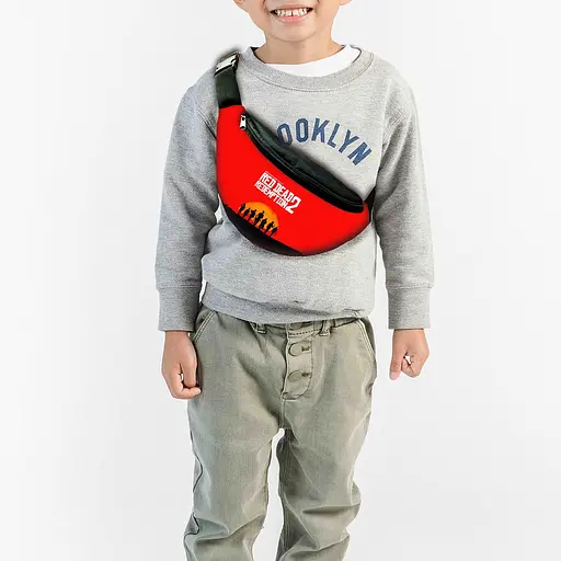 Сумка-бананка  RDR "Red Dead Redemption 2" з принтом, 32х15см, дитяча, молодіжна (00067)