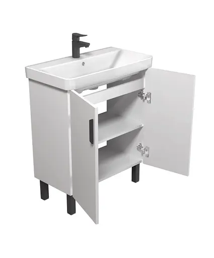 Тумба Мойдодир Idea 70-U умивальник River 70 Білий універсальна Білий - фото 3