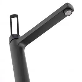 Змішувач для раковини високий Paffoni Ringo без донного клапана black matt RIN081NO, Чорний матовий - фото 5