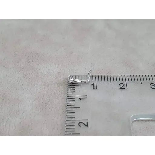 Золотая серьга-пирсинг Астор в нос с бриллиантом. 1122526Р_Б - фото 6