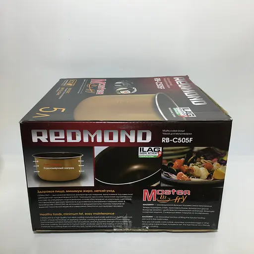 Чаша с керамическим покрытием для мультиварки Redmond FM4502, FM4520, FM230, RMK-M451, RMK-M452, FM91 RB-C505F - фото 3