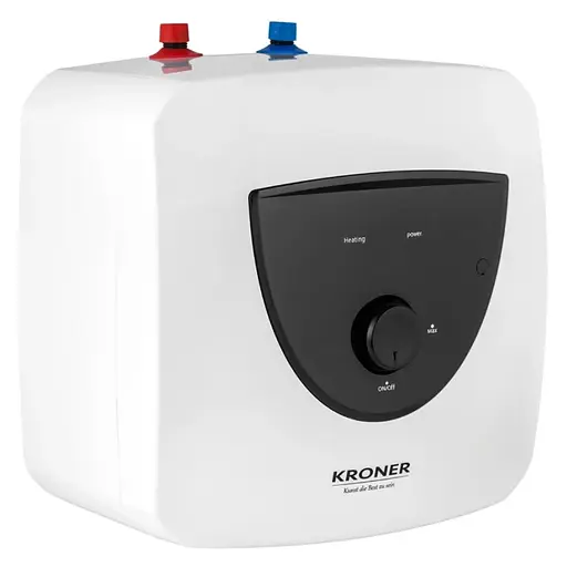 Водонагреватель Kroner Small K10SU1.5 1500 Вт, мокрый ТЭН, 10 л, квадратный, вертикальный, под мойкой, белый (CV034585) - фото 2