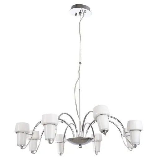 Люстра подвесная Brille в спальню E14 40W CH (BR-509S/8)