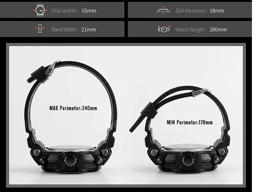 Чоловічий наручний годинник Skmei 1343 Halk Хакі - фото 6