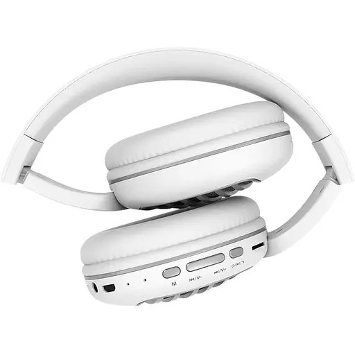 Наушники Bluetooth Hoco Brilliant Sound W23 с MicroSD / AUX белые