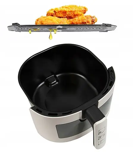 Аеро - фритюрниця без олії RAF R.5332W 1500 Вт 6 л з регулюванням температури Біла - фото 7