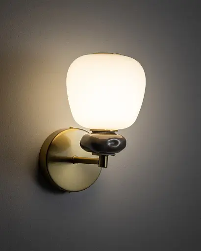 Бра, настенный светильник Nowodvorski 11703 Ceramic LED 1x8W 3000K 650Lm IP20 латунный - фото 2