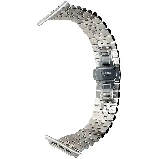 Ремінець Apple Watch Rolex Steel 5 Beads 42/44/45/46/49 mm Сріблястий - фото 1