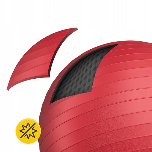 М'яч для фітнесу (фітбол) 4FIZJO 85 см Anti-Burst Red (P-5907739316387) - фото 2