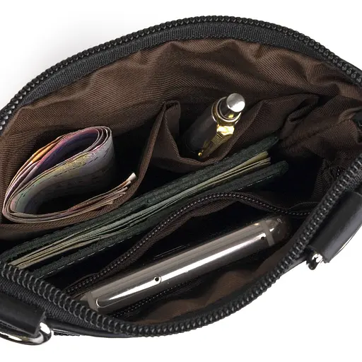 Сумка кожаная мужская Vintage 15,5х8,5х2 см sum0012369 - фото 6