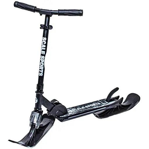 Самокат - снігокат 2 в 1 Scale Sports 65-75х50х11 см Чорний 000283508