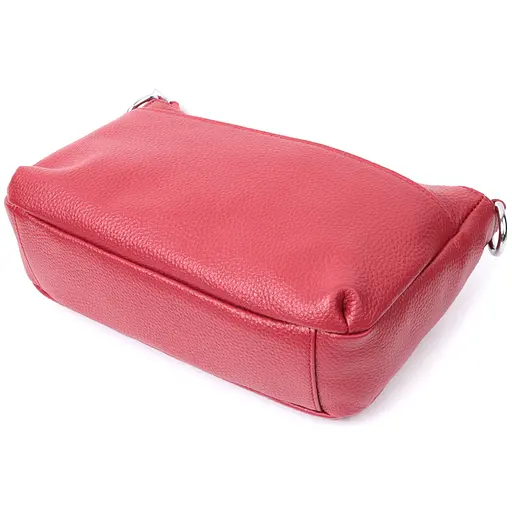 Сумка Vintage женская среднего размера на три отделения из натуральной кожи 24х15х9 см sum0027017 - фото 5