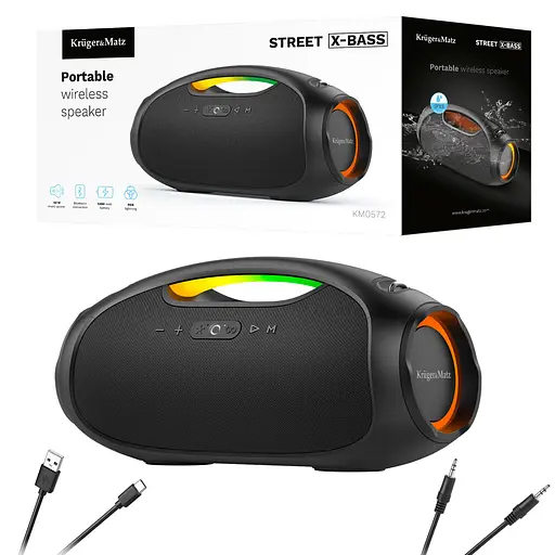 Безпровідна колонка Kruger&Matz Street X-BASS KM0572 - фото 8