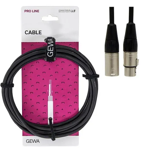 Балансный аудиокабель XLR Male - XLR Female GEWA Pro Line 6 м - фото 1