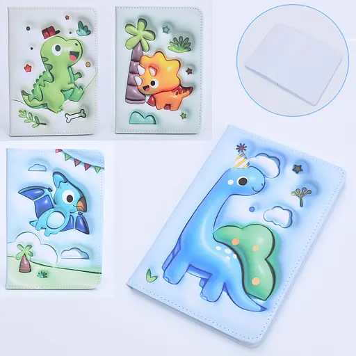 Набор канцелярский блокнот, клетка (Динозавры), 21x14x1.5 см (в ассортименте) - фото 2