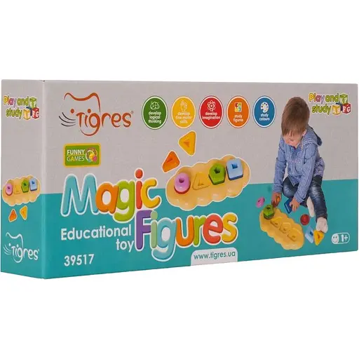 Сортер Tigres Магічні фігурки 8 елементів (39517) - фото 1