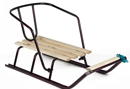 Санки детские с откидной спинкой, бордо, АРТ. 1 БОРДО