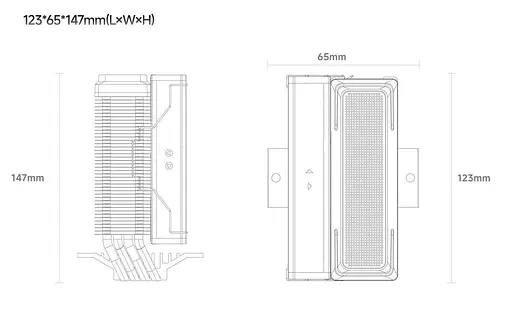 Кулер для процесора Ocypus Delta A40 SE ARGB Black (DELTA-A40-BK1AAWN00S-GL) - фото 9