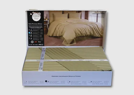 Постельное белье Haki Yesili Сатин-Stripe Cotton Shine pbe0051275 - фото 2