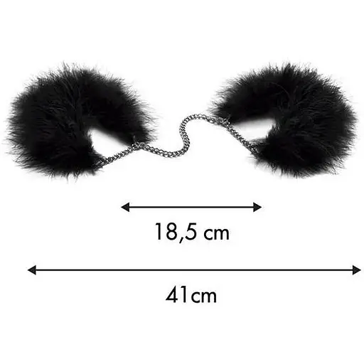 Пухнасті наручники Bijoux Indiscrets Za za zu - feahter handcuffs, пір'яні, подарункова упаковка - фото 6