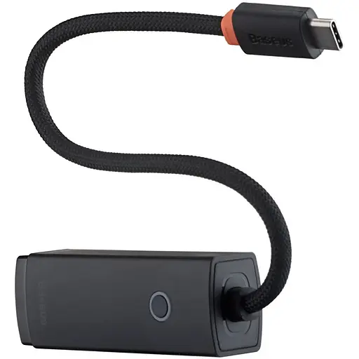 Usb-хаб Baseus Lite Series Ethernet Adapter Type-C to RJ45 LAN Port (1000Mbps) Черный - фото 1