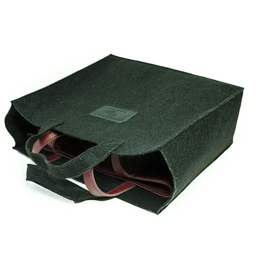 Кожаная женская сумка Grande Pelle 30х27х7 см sum0026623 - фото 7